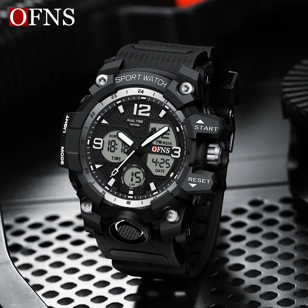 O'Fani Multifunctional Waterproof Men Women Sports Watch Green