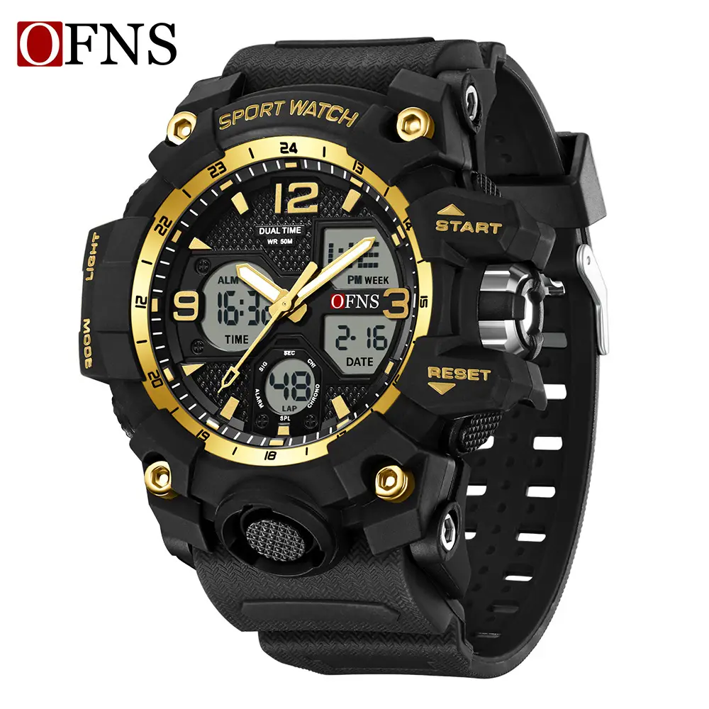 O'Fani Multifunctional Waterproof Men Women Sports Watch Green