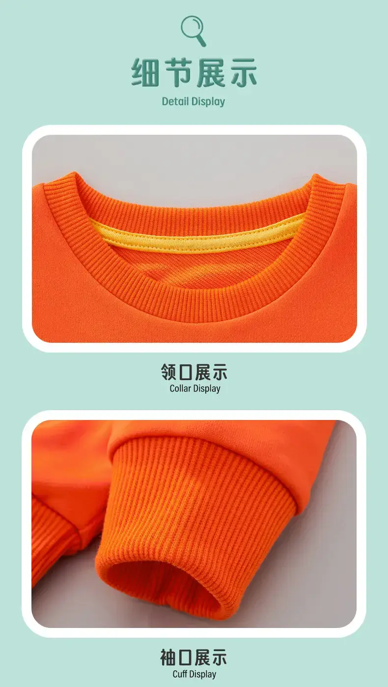 Orange Cartoon Kids Sweatshirt for Boys 2024 — feature 7
