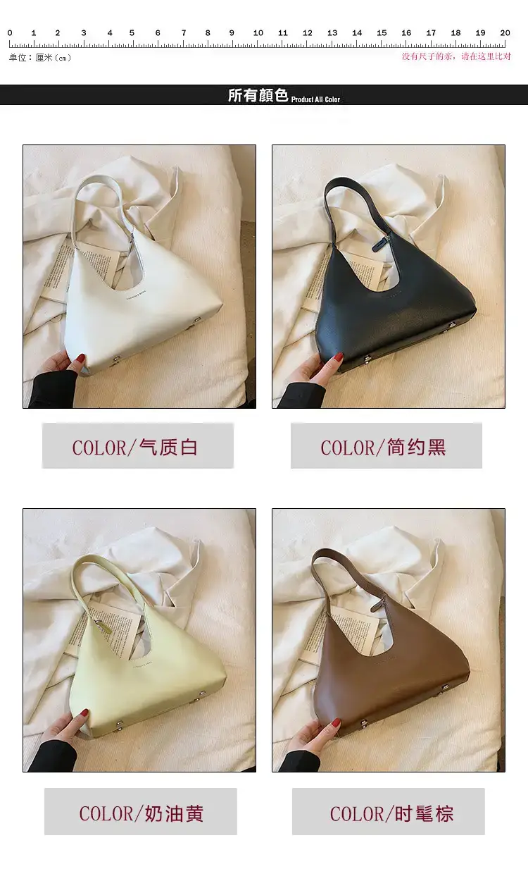 2023 New Women's Black One-Shoulder Handbag — feature 3