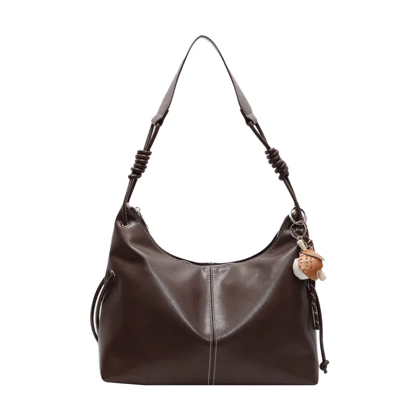 Retro Brown Leather Shoulder Bag for Women 2024 - Image 13