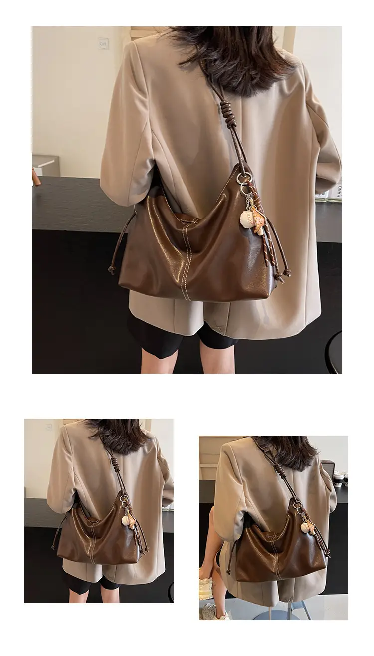 Retro Brown Leather Shoulder Bag for Women 2024 — feature 11