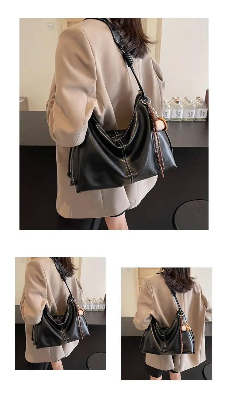 Retro Brown Leather Shoulder Bag for Women 2024 — feature 12