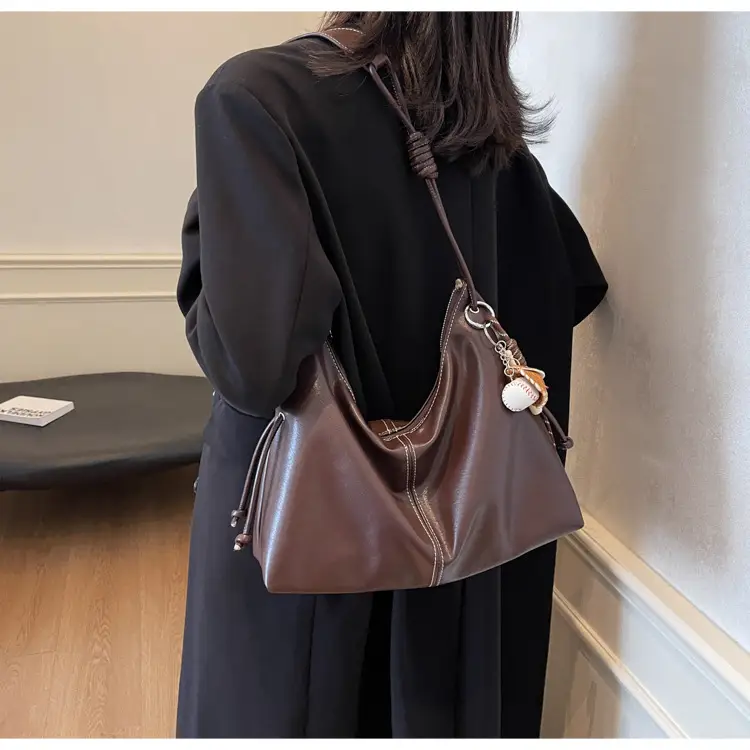 Retro Brown Leather Shoulder Bag for Women 2024 — feature 21
