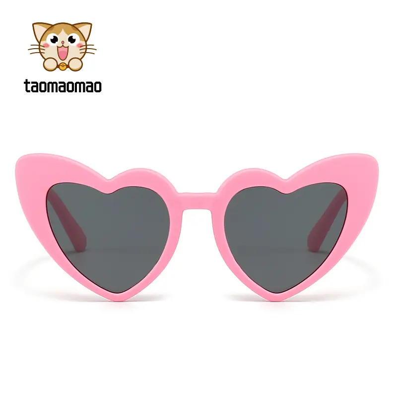 Pink Heart Polarized Sunglasses for Men Women - Image 11
