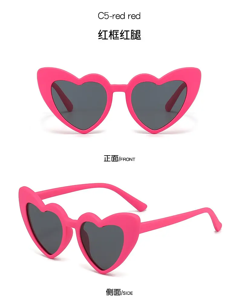 Pink Heart Polarized Sunglasses for Men Women β feature 14