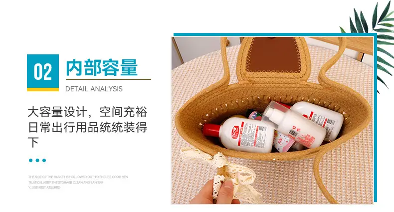 Straw Woven Tote Bag with Tassel & Flower Decor — feature 10