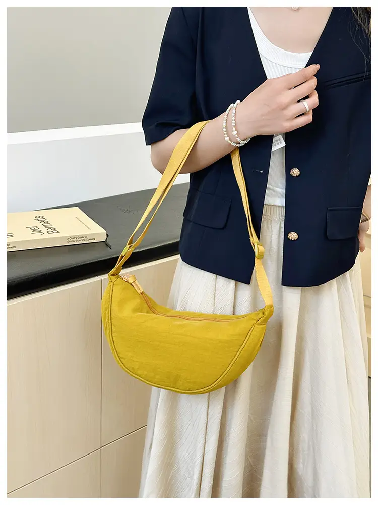 Blue Corduroy Underarm Bag for Women — feature 23