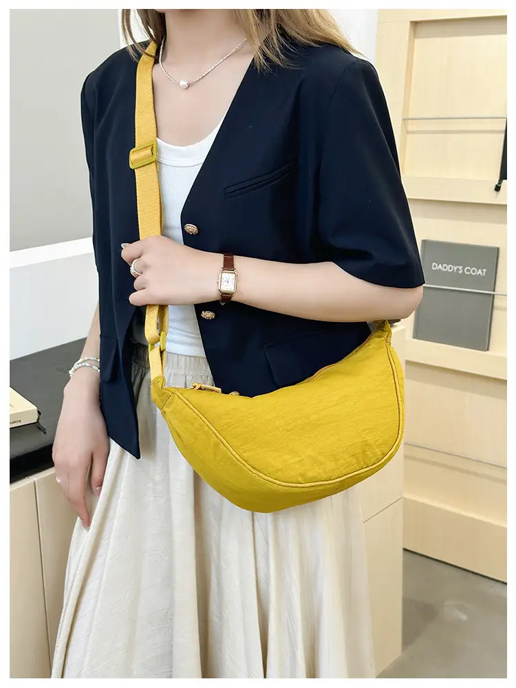 Blue Corduroy Underarm Bag for Women — feature 27