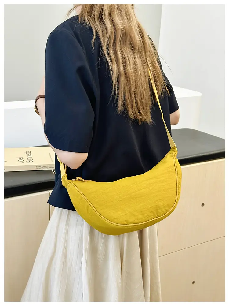 Blue Corduroy Underarm Bag for Women — feature 29