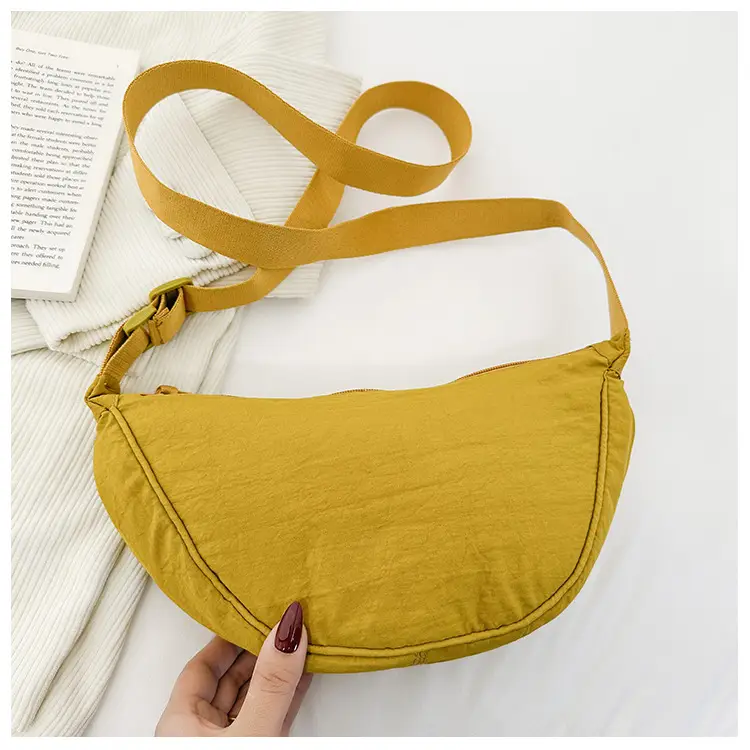 Blue Corduroy Underarm Bag for Women — feature 33