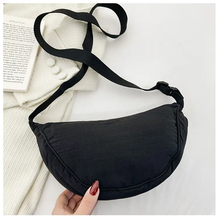 Blue Corduroy Underarm Bag for Women — feature 41