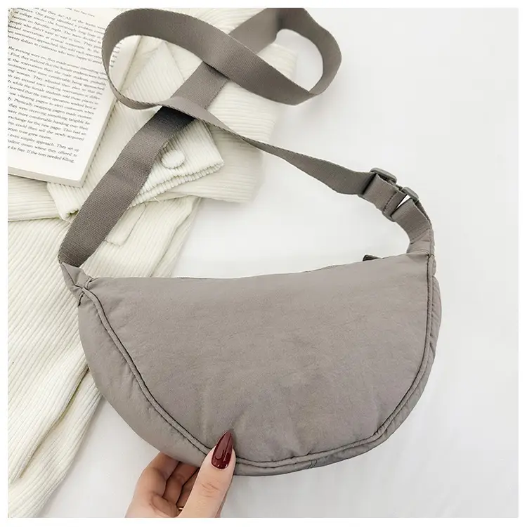 Blue Corduroy Underarm Bag for Women — feature 46