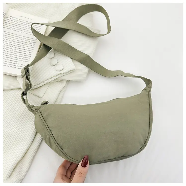 Blue Corduroy Underarm Bag for Women — feature 47