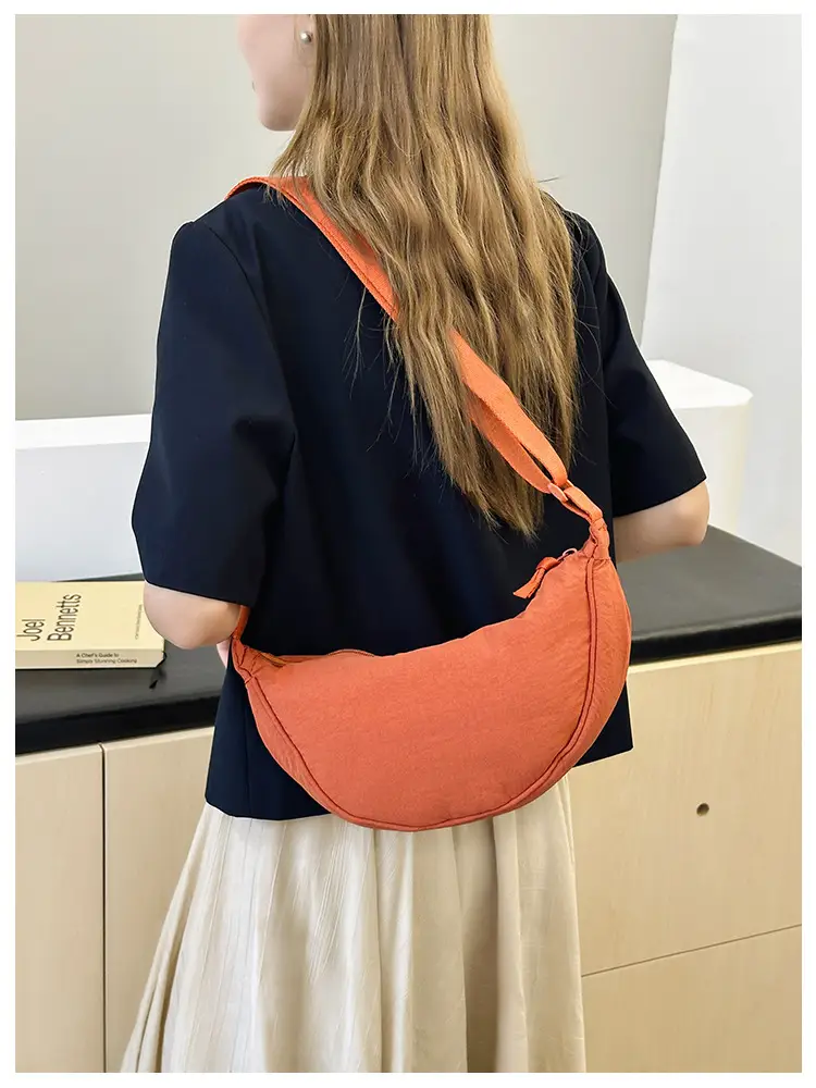 Blue Corduroy Underarm Bag for Women — feature 7