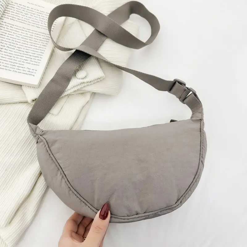 Blue Corduroy Underarm Bag for Women - Image 6