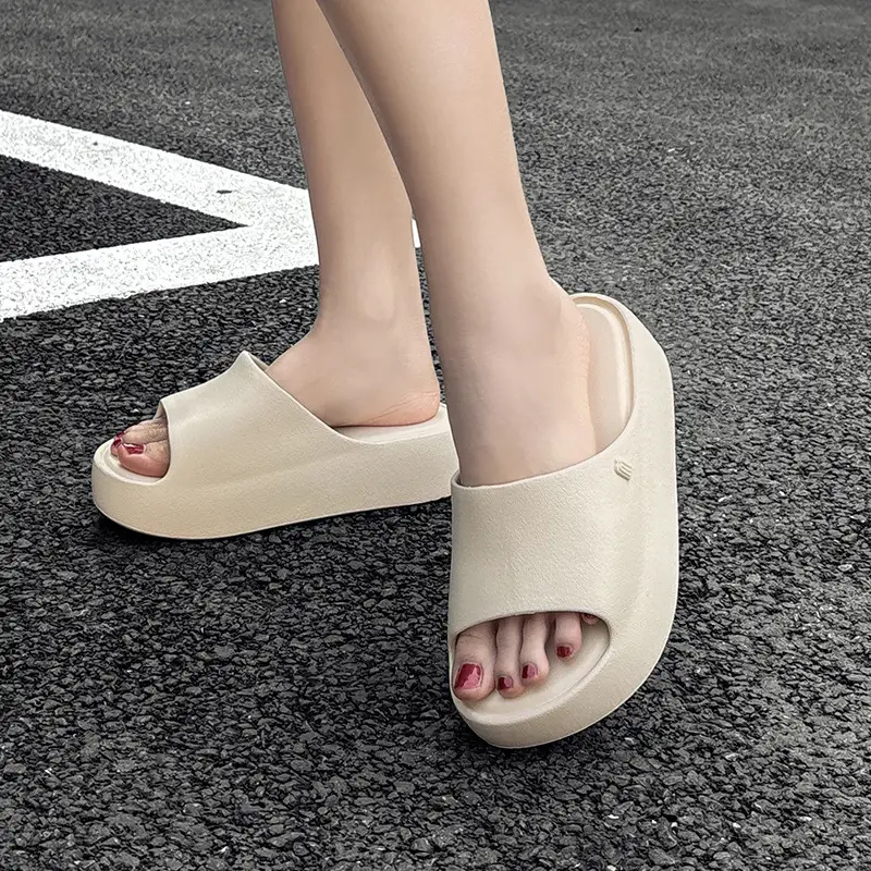 Thick-soles Slippers Women's Korean-style Instagram Fashionable Outdoor Fashionable Slim-shaped EVA Soft-soles Flat-soles Sandals for Comfortable - Image 6