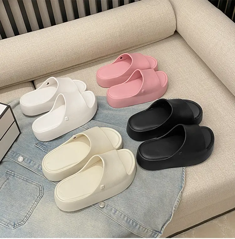 Thick-soles Slippers Women's Korean-style Instagram Fashionable Outdoor Fashionable Slim-shaped EVA Soft-soles Flat-soles Sandals for Comfortable — feature 1