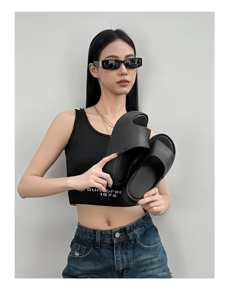 Thick-soles Slippers Women's Korean-style Instagram Fashionable Outdoor Fashionable Slim-shaped EVA Soft-soles Flat-soles Sandals for Comfortable — feature 19