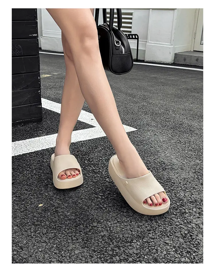 Thick-soles Slippers Women's Korean-style Instagram Fashionable Outdoor Fashionable Slim-shaped EVA Soft-soles Flat-soles Sandals for Comfortable — feature 21