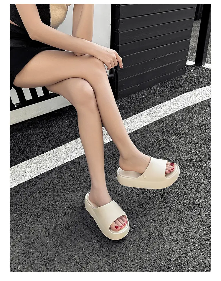 Thick-soles Slippers Women's Korean-style Instagram Fashionable Outdoor Fashionable Slim-shaped EVA Soft-soles Flat-soles Sandals for Comfortable — feature 29