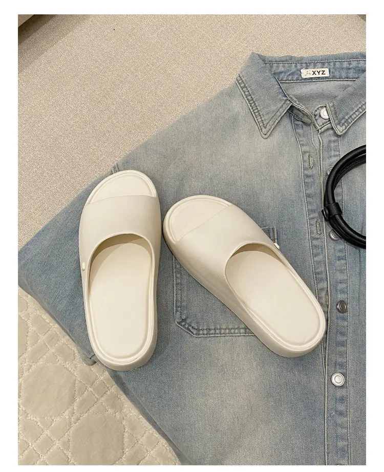 Thick-soles Slippers Women's Korean-style Instagram Fashionable Outdoor Fashionable Slim-shaped EVA Soft-soles Flat-soles Sandals for Comfortable — feature 32