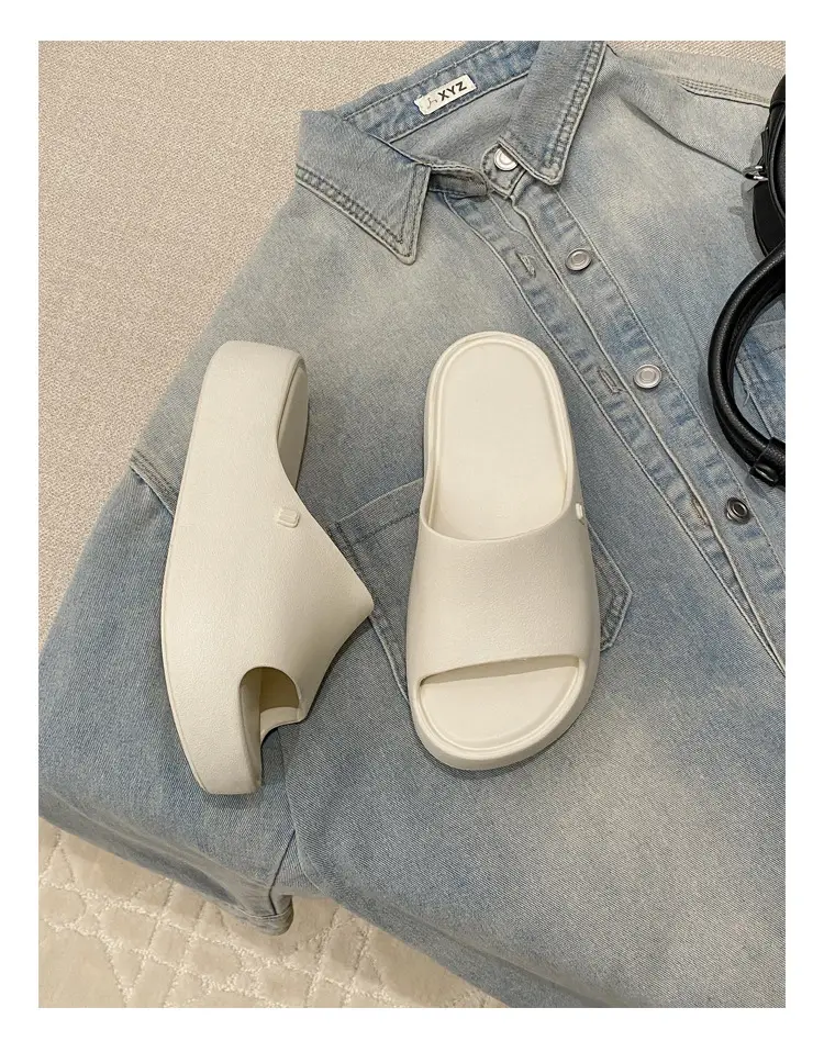 Thick-soles Slippers Women's Korean-style Instagram Fashionable Outdoor Fashionable Slim-shaped EVA Soft-soles Flat-soles Sandals for Comfortable — feature 34