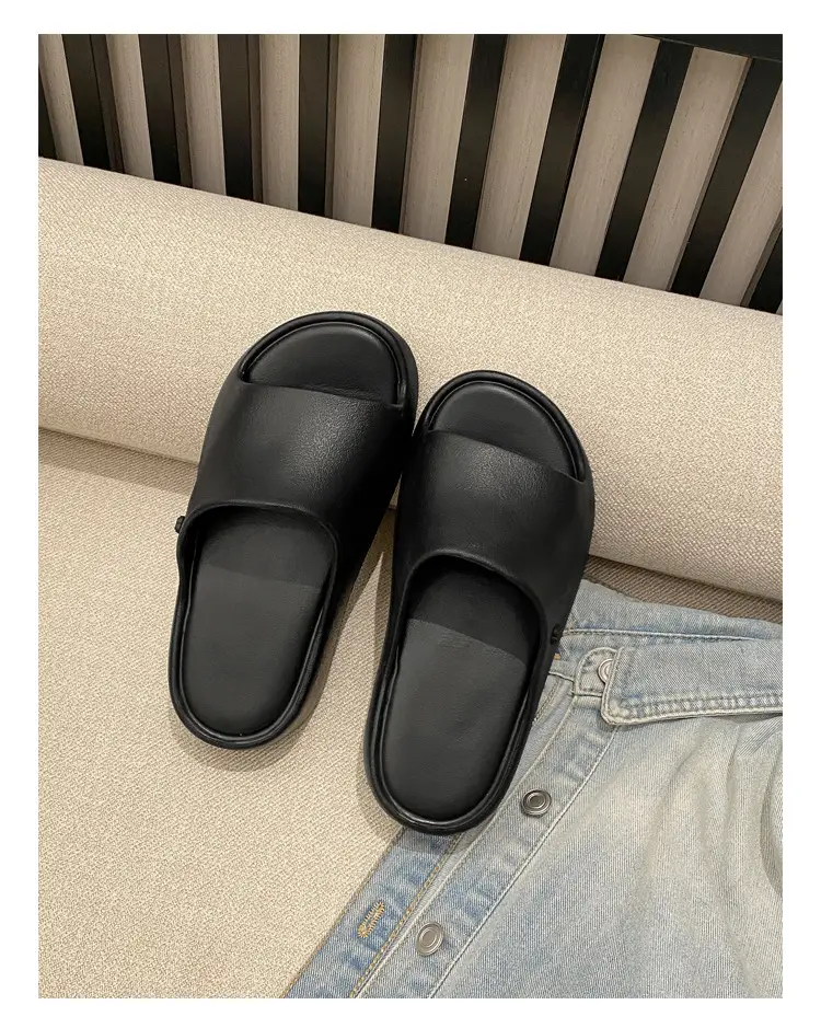 Thick-soles Slippers Women's Korean-style Instagram Fashionable Outdoor Fashionable Slim-shaped EVA Soft-soles Flat-soles Sandals for Comfortable — feature 38