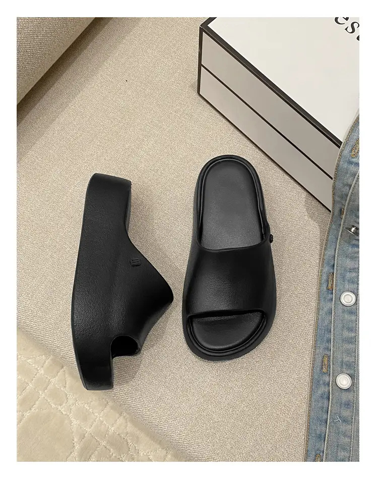 Thick-soles Slippers Women's Korean-style Instagram Fashionable Outdoor Fashionable Slim-shaped EVA Soft-soles Flat-soles Sandals for Comfortable — feature 39