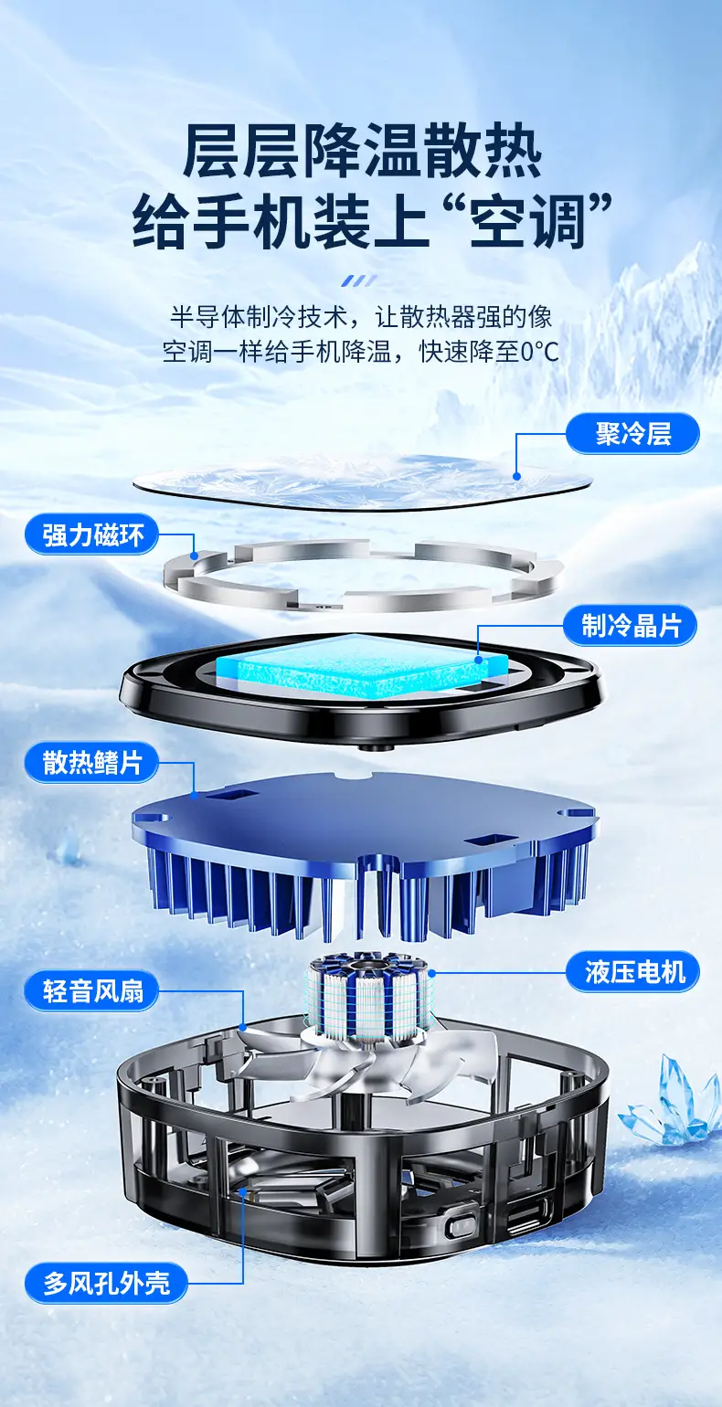 Magnetic Ice Cooling Mobile Phone Tablet Radiator — feature 6