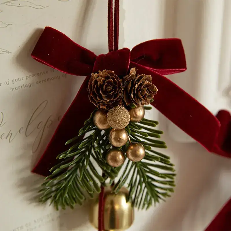 Golden Christmas Bell Decor for Tree and Home