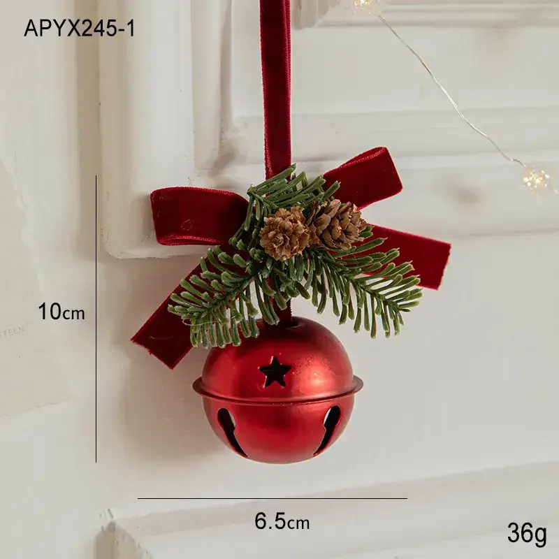 Golden Christmas Bell Decor for Tree and Home