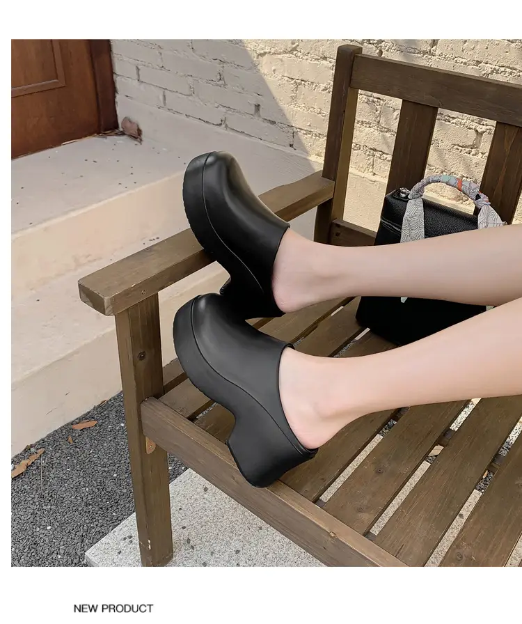 Birkenth Shoes Platform Sandals Women's Cross-border Foreign Trade High-heeled Baotou Slippers European and American Ins Trendy EVA Half-bag Sandals — feature 22