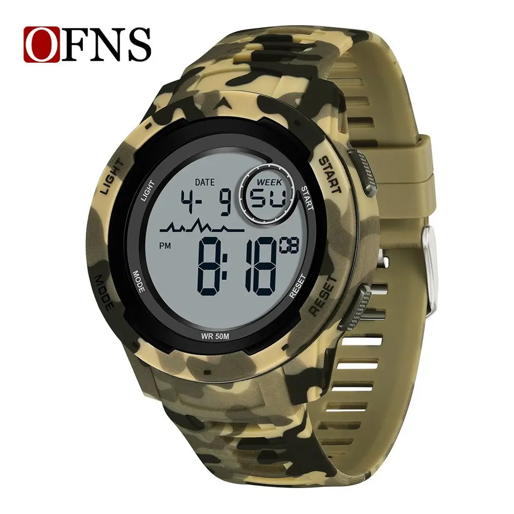 Off-Grid Camouflage Digital Watch for Men Women Waterproof Sports Wear