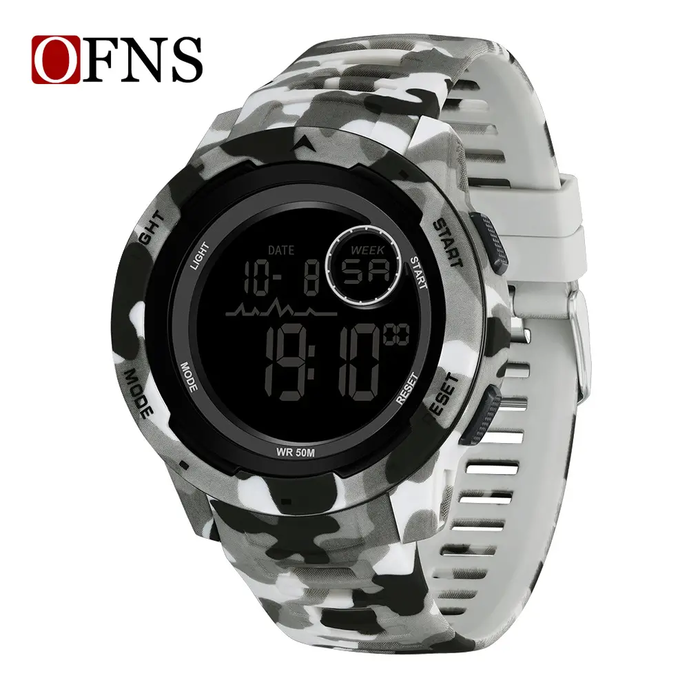Off-Grid Camouflage Digital Watch for Men Women Waterproof Sports Wear