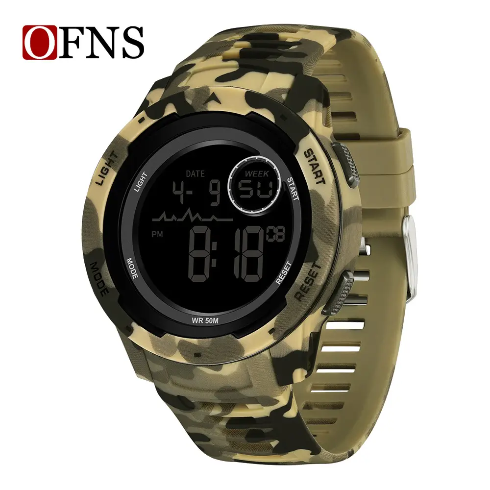 Off-Grid Camouflage Digital Watch for Men Women Waterproof Sports Wear