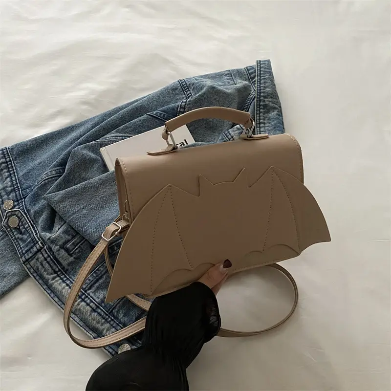 Women's Portable Halloween Shoulder Bag Tan 2024