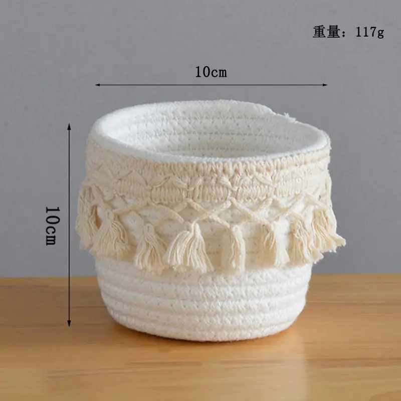 Woven Cosmetic Brush Storage Basket for Home & Office — feature 3