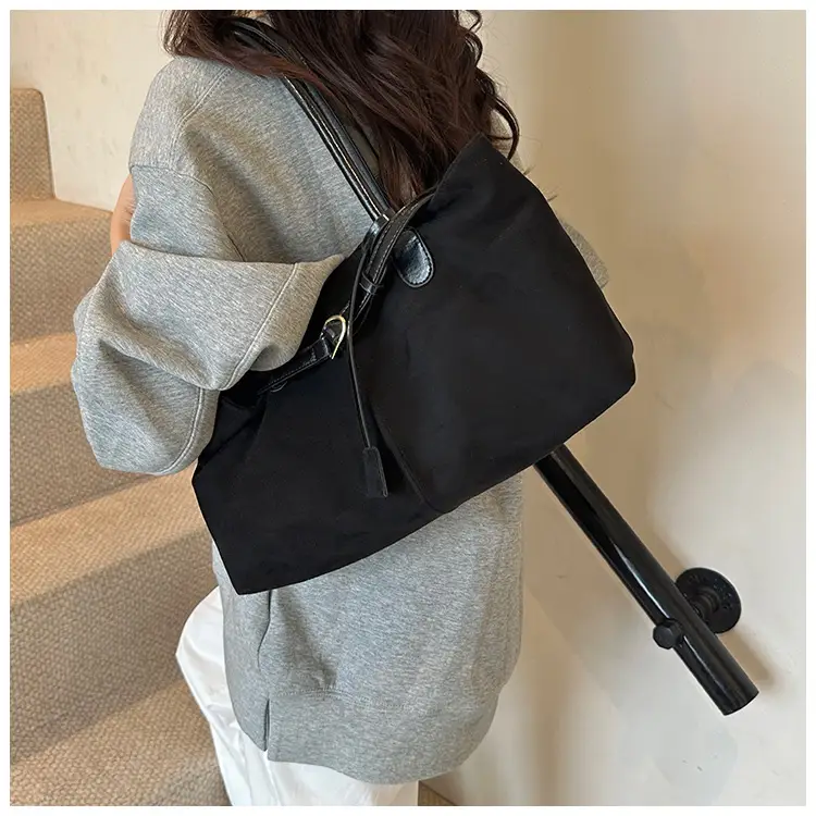 Retro Brown Tote Bag Women 2025 Winter Casual Shoulder — feature 29