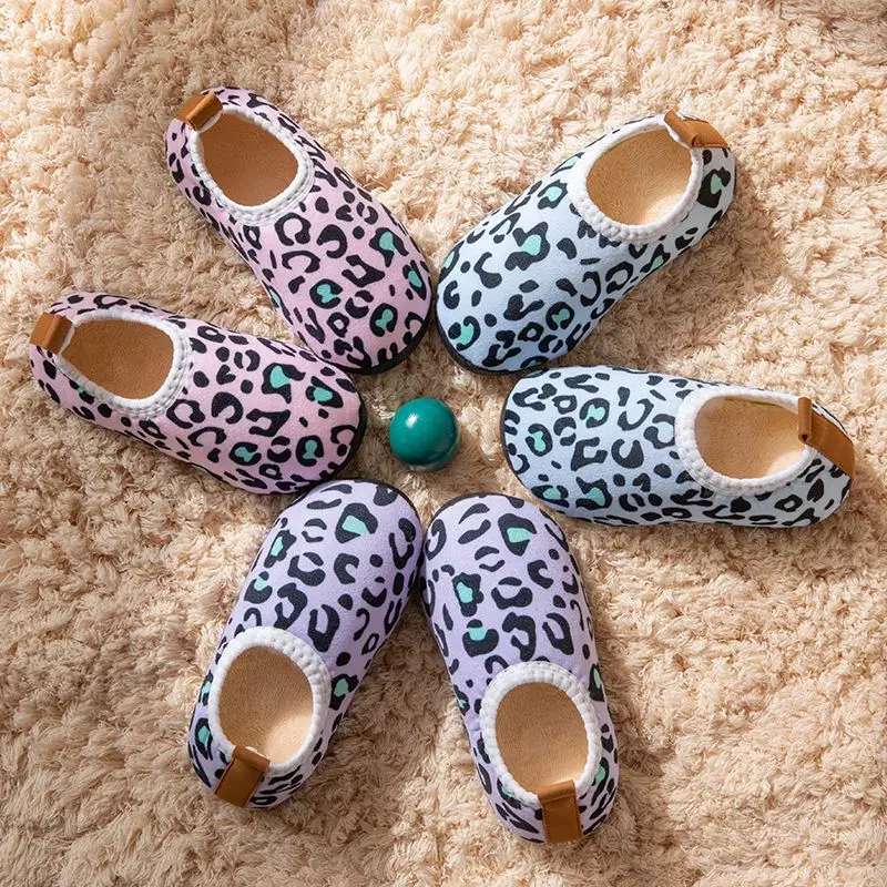 Children's cotton slippers men's and women's autumn and winter home children's baby bag heel thick warm non-slip soft bottom cotton shoes - Image 5