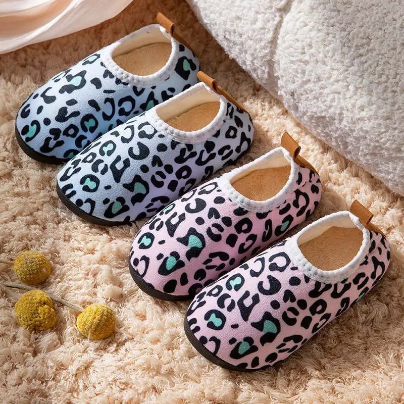 Children's cotton slippers men's and women's autumn and winter home children's baby bag heel thick warm non-slip soft bottom cotton shoes - Image 7