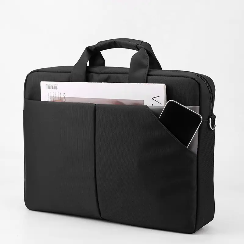 Men's Navy Blue Nylon Business Bag Shoulder Crossbody — feature 15