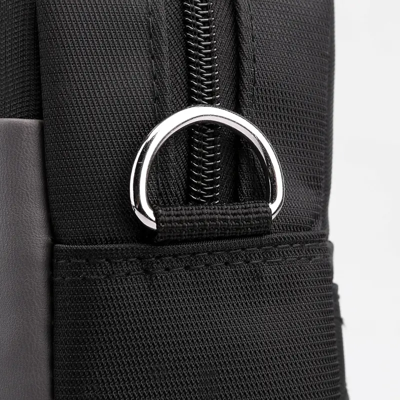 Men's Navy Blue Nylon Business Bag Shoulder Crossbody — feature 21