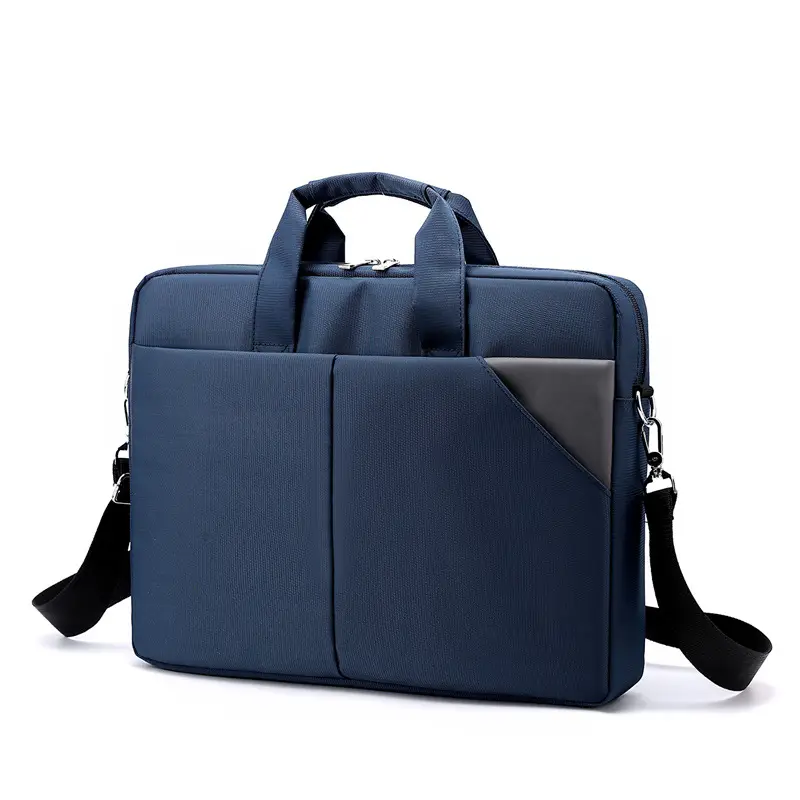 Men's Navy Blue Nylon Business Bag Shoulder Crossbody — feature 38