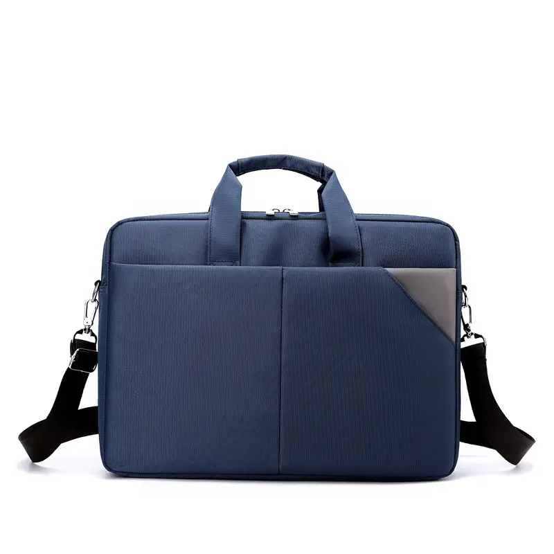 Men's Navy Blue Nylon Business Bag Shoulder Crossbody - Image 3