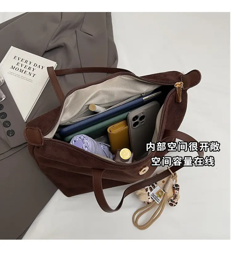 Women's 2025 Casual Shoulder Bag with Flower Charm — feature 10