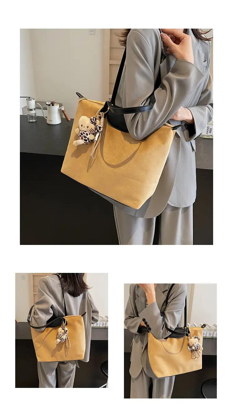 Women's 2025 Casual Shoulder Bag with Flower Charm — feature 12