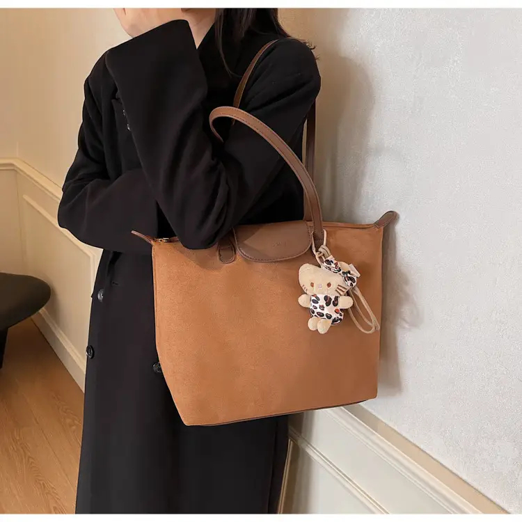 Women's 2025 Casual Shoulder Bag with Flower Charm — feature 29
