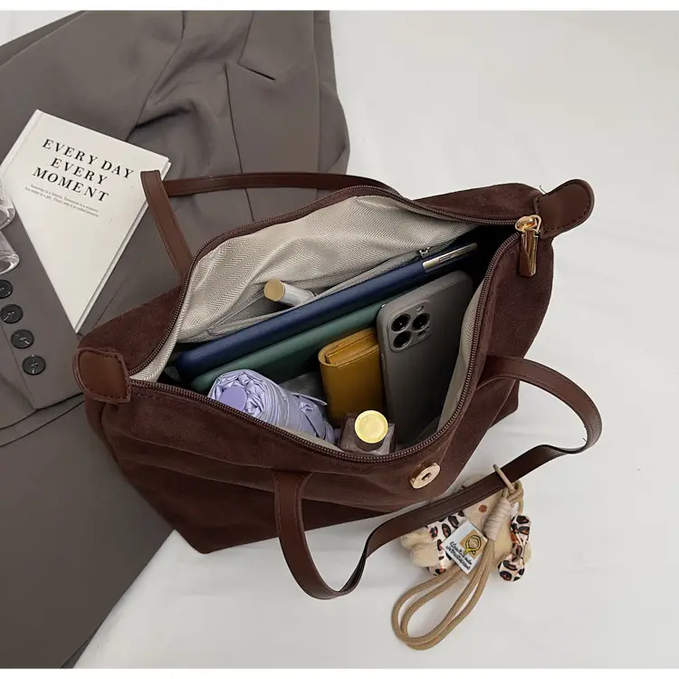 Women's 2025 Casual Shoulder Bag with Flower Charm — feature 31