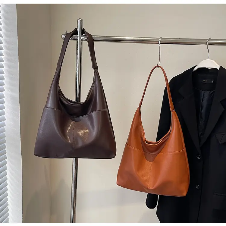 Women Brown Leather Shoulder Bag 2024 Summer — feature 20